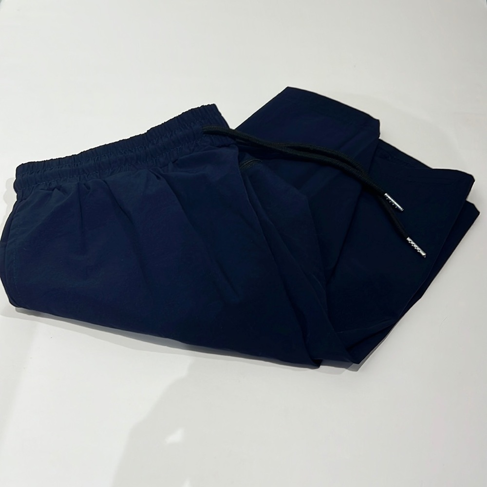 Men’s Atheletic Workout Dri Fit Navy Running Shorts Size Large